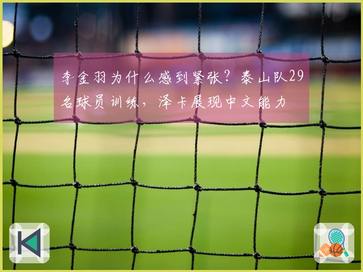 李金羽为什么感到紧张？泰山队29名球员训练，泽卡展现中文能力